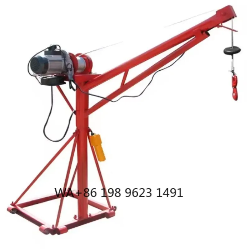 1000kg Mini Building Crane 360° Rotation Electric Wire Rope Hoist Industrial Outdoor Construction Lifting Tool
1000kg Mini Building Crane 360° Rotation Electric Wire Rope Hoist Industrial Outdoor Construction Lifting Tool