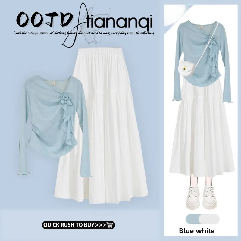 Early Autumn ort High Waist Draped f Skirt Two-Piece Set One-oulder Slim Fit Top Salt System Faion Ensemble
Early Autumn ort High Waist Draped f Skirt Two-Piece Set One-oulder Slim Fit Top Salt System Faion Ensemble