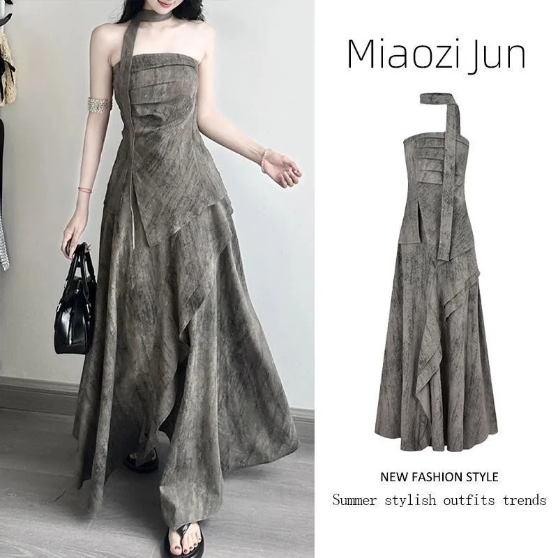 2026 Women New Chinese-style Korean Neck Tube Top Set, Two-piece Set, Sweet Girl Wears Summer Popular Skirt Commuter Dress Women
2026 Women New Chinese-style Korean Neck Tube Top Set, Two-piece Set, Sweet Girl Wears Summer Popular Skirt Commuter Dress Women