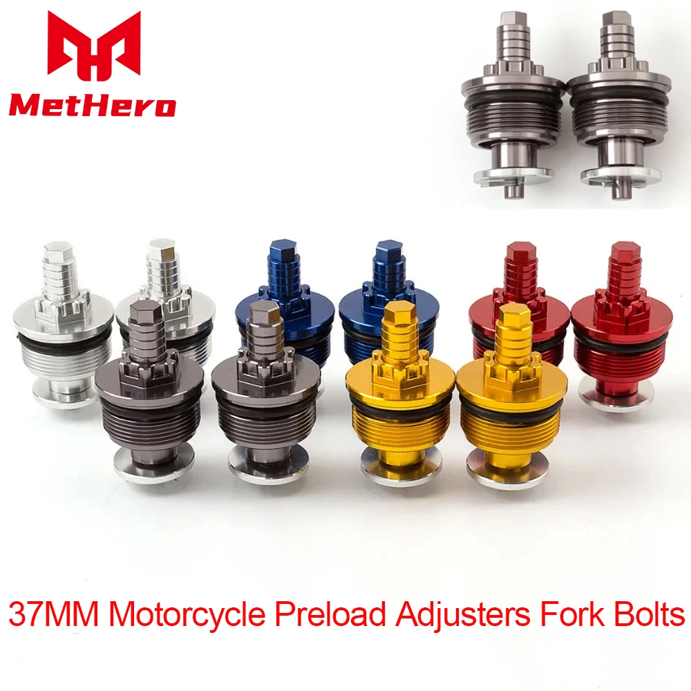 37MM Motorcycle Preload Adjusters Fork Bolts Fits 37mm Conventional Forks Motorcycles Accessories Moto Parts
37MM Motorcycle Preload Adjusters Fork Bolts Fits 37mm Conventional Forks Motorcycles Accessories Moto Parts