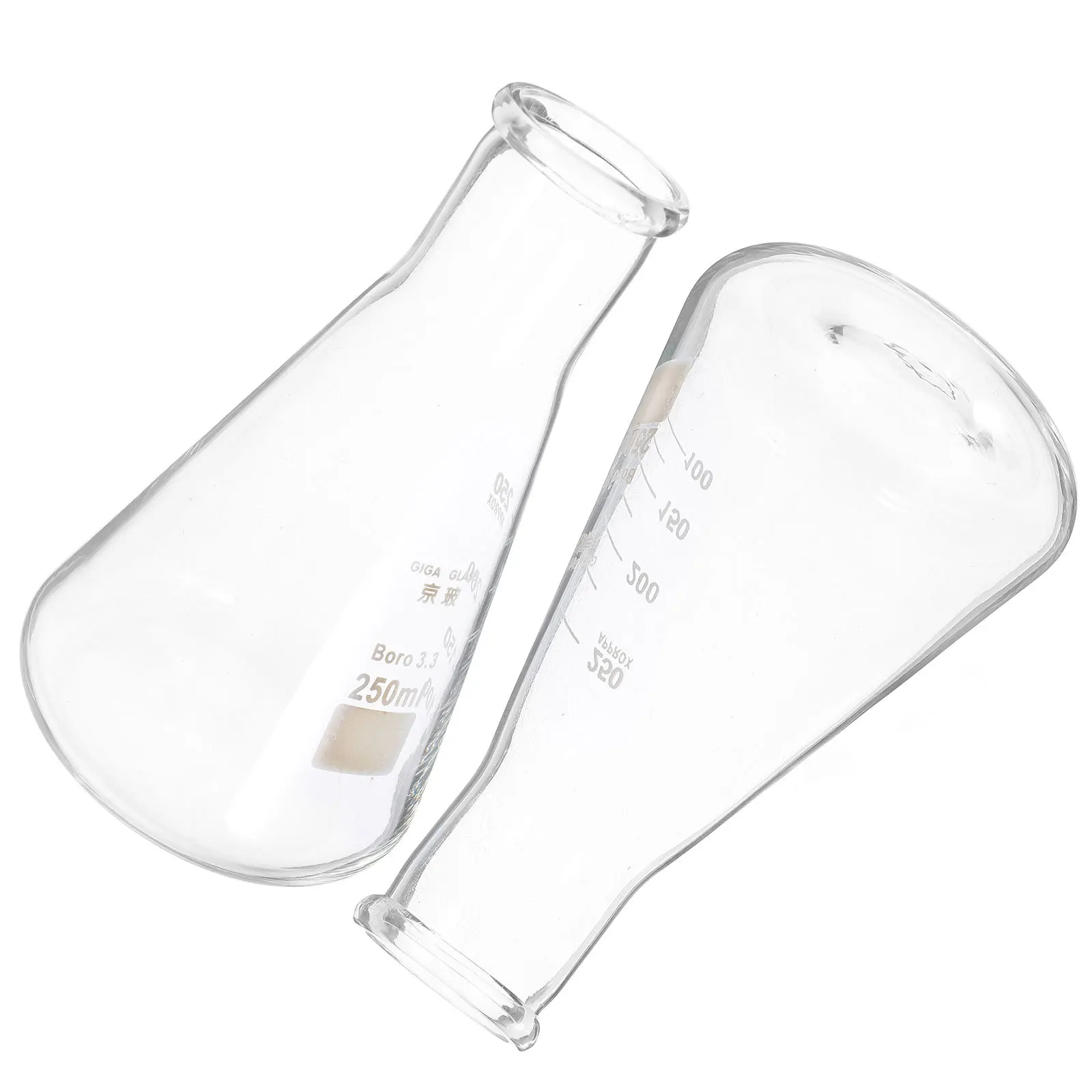 2Pcs Thickened Glass Erlenmeyer Flasks Durable Transparent Bottles for Laboratory Chemistry Experiments Practical Storage Flasks
2Pcs Thickened Glass Erlenmeyer Flasks Durable Transparent Bottles for Laboratory Chemistry Experiments Practical Storage Flasks