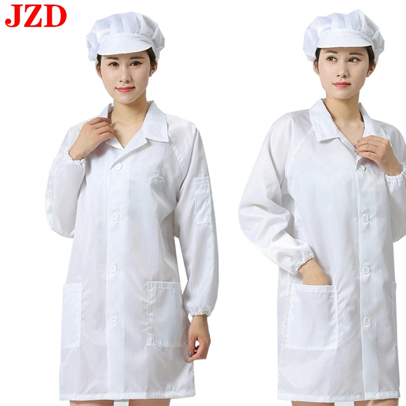 Static Clothing Dust-Proof Work Clothes Long Clean Food Factory Anti-Static Coat Dust-Free Clothing Workshop Blue and White for Men and Women
Static Clothing Dust-Proof Work Clothes Long Clean Food Factory Anti-Static Coat Dust-Free Clothing Workshop Blue and White for Men and Women