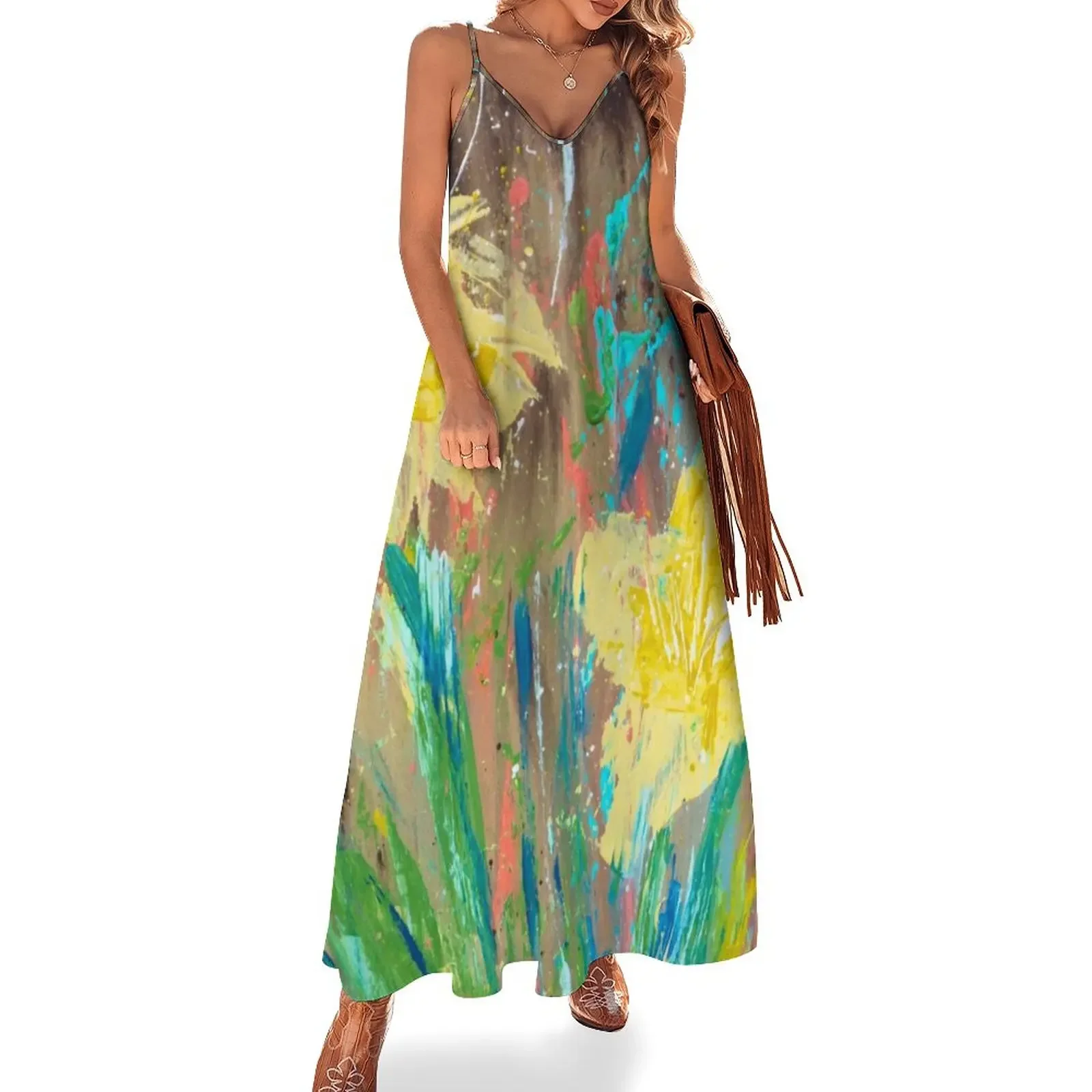 Sping Daffodil Yellow Floral Abstract Sleeveless Dress Clothing prom dresses cute dress Dress
Sping Daffodil Yellow Floral Abstract Sleeveless Dress Clothing prom dresses cute dress Dress