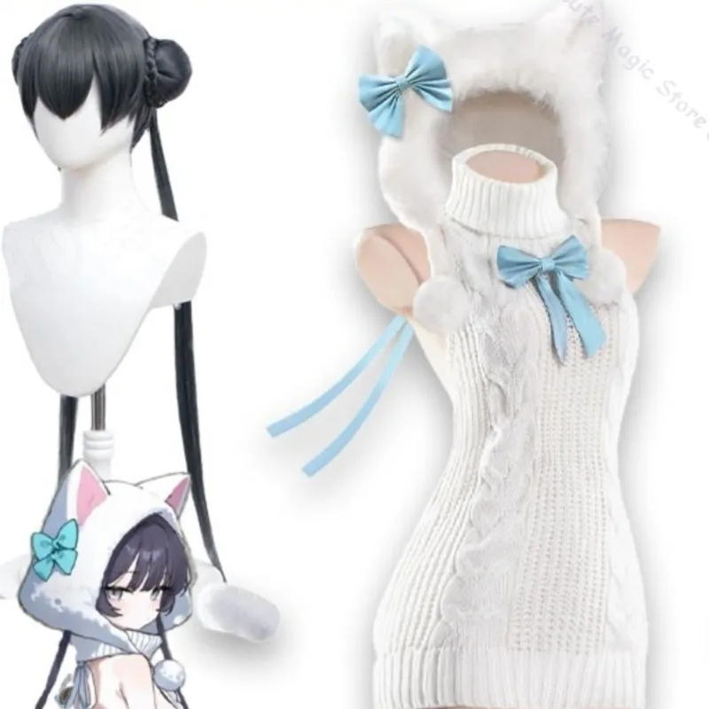Blue Archive Kisaki Cat Ear Backless Sweater Anime Warm Sweater Series Turtleneck Halter Dress Uniform Bodysuit Navidad Carnaval
Blue Archive Kisaki Cat Ear Backless Sweater Anime Warm Sweater Series Turtleneck Halter Dress Uniform Bodysuit Navidad Carnaval