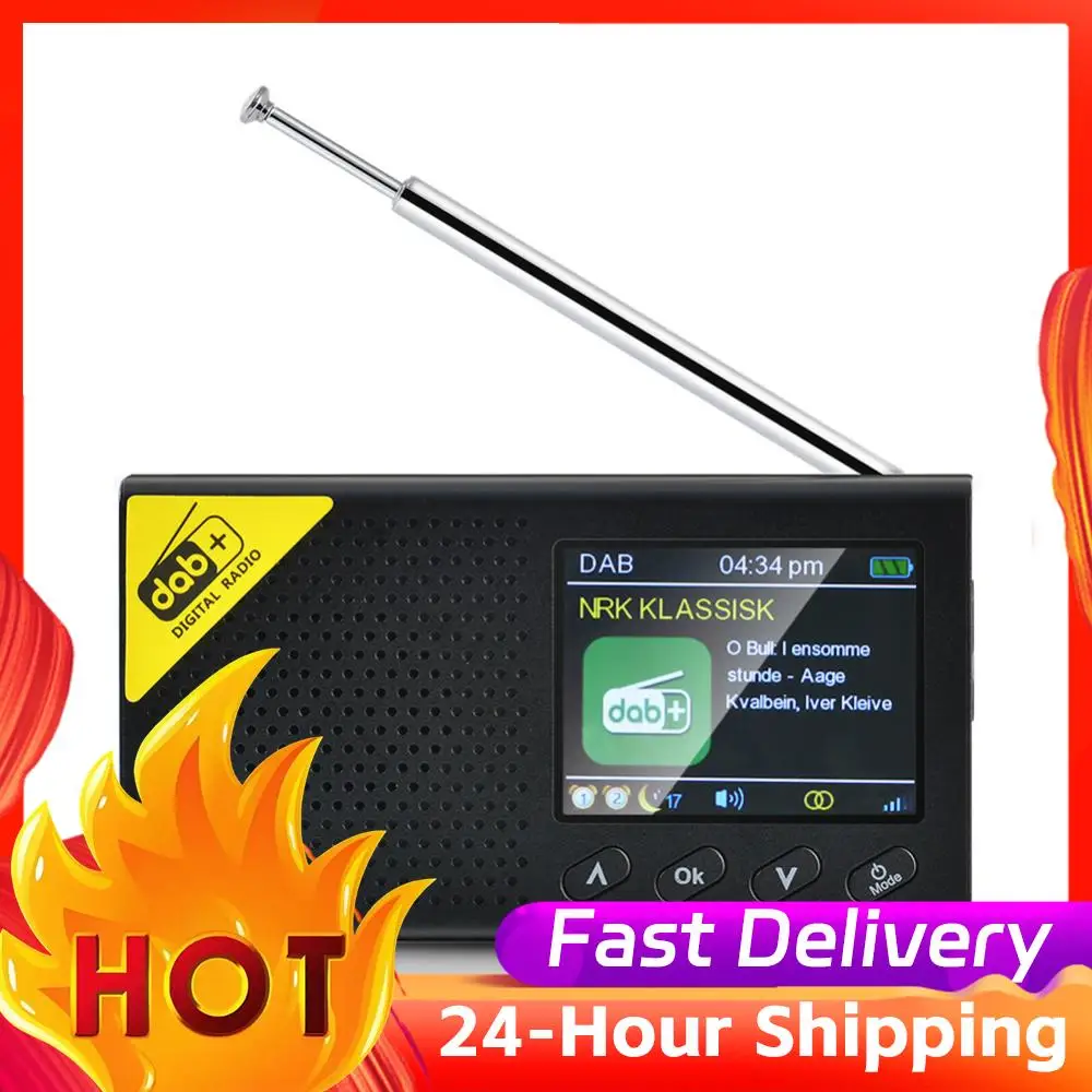 LCD Display Bluetooth 5.0 Digital Radio Stereo DAB FM Audio Receiver 2.4 inch LCD Display Multifunctional DAB FM Receiver
LCD Display Bluetooth 5.0 Digital Radio Stereo DAB FM Audio Receiver 2.4 inch LCD Display Multifunctional DAB FM Receiver