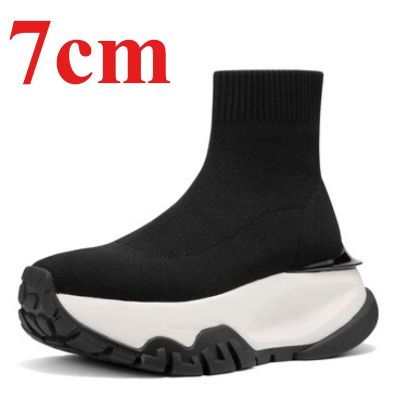 Высокие повседневные туфли для женщин, высококачественная эластичная ткань/трикотажная осенне-зимняя обувь на толстой платформе, увеличивающая рост
Высокие повседневные туфли для женщин, высококачественная эластичная ткань/трикотажная осенне-зимняя обувь на толстой платформе, увеличивающая рост