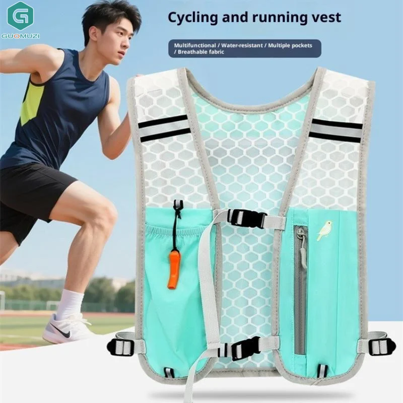 1pc For Biking Running Storage Vest Lightweight Running Vest Reflective Hydration Water Chest Pack With Phone Storage Pocket
1pc For Biking Running Storage Vest Lightweight Running Vest Reflective Hydration Water Chest Pack With Phone Storage Pocket