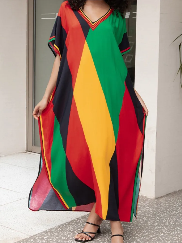 Women Beach Color Colorful Printed Long Dress Fashion Swimwear Summer Holiday Bohemian Maxi Dresses Bathing Suits Dropshipping
Women Beach Color Colorful Printed Long Dress Fashion Swimwear Summer Holiday Bohemian Maxi Dresses Bathing Suits Dropshipping