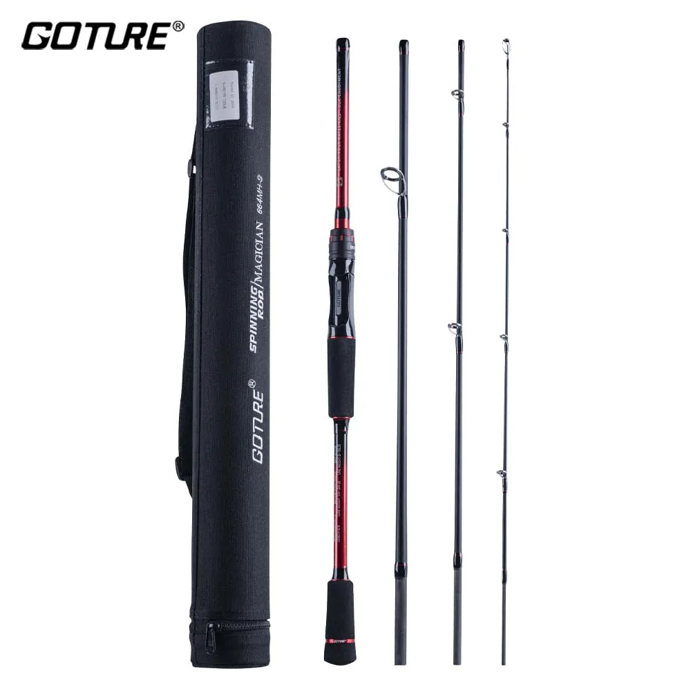 Goture Baitcasting Spinning Travel Carbon Fiber Fishing Rod Casting Weight 5-35g M/MH Power Ultralight Lure Trout Rod With Tube
Goture Baitcasting Spinning Travel Carbon Fiber Fishing Rod Casting Weight 5-35g M/MH Power Ultralight Lure Trout Rod With Tube