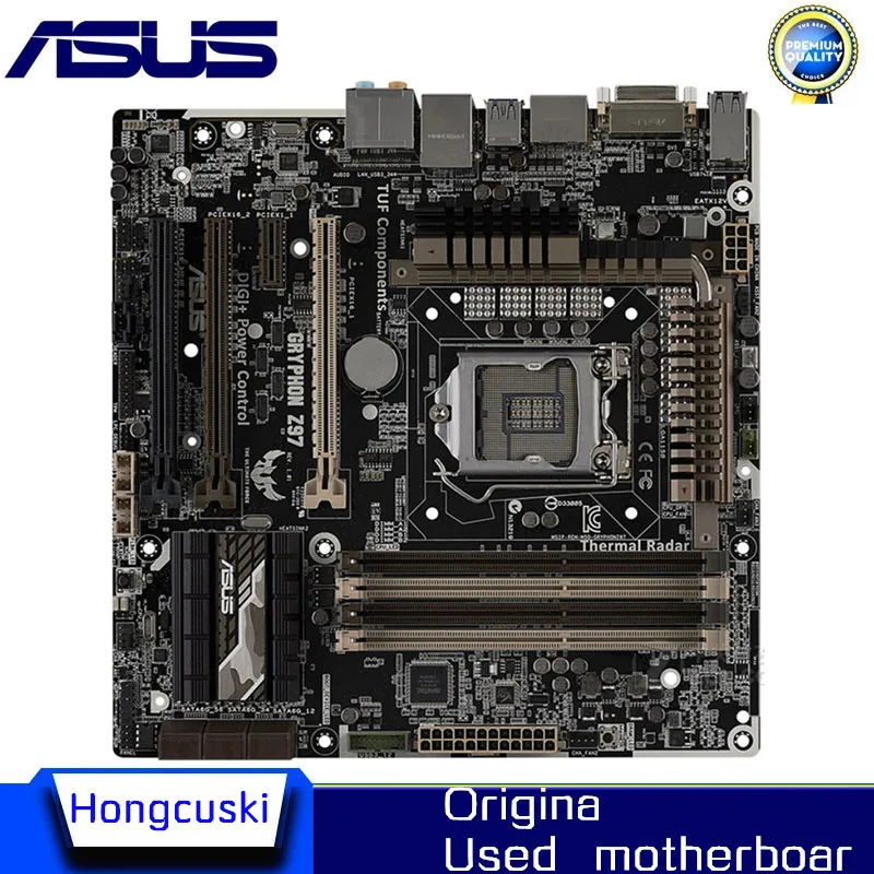 ASUS GRYPHON Z97 M-ATX original motherboard Socket LGA 1150 DDR3 Z97 Desktop Motherboard
ASUS GRYPHON Z97 M-ATX original motherboard Socket LGA 1150 DDR3 Z97 Desktop Motherboard