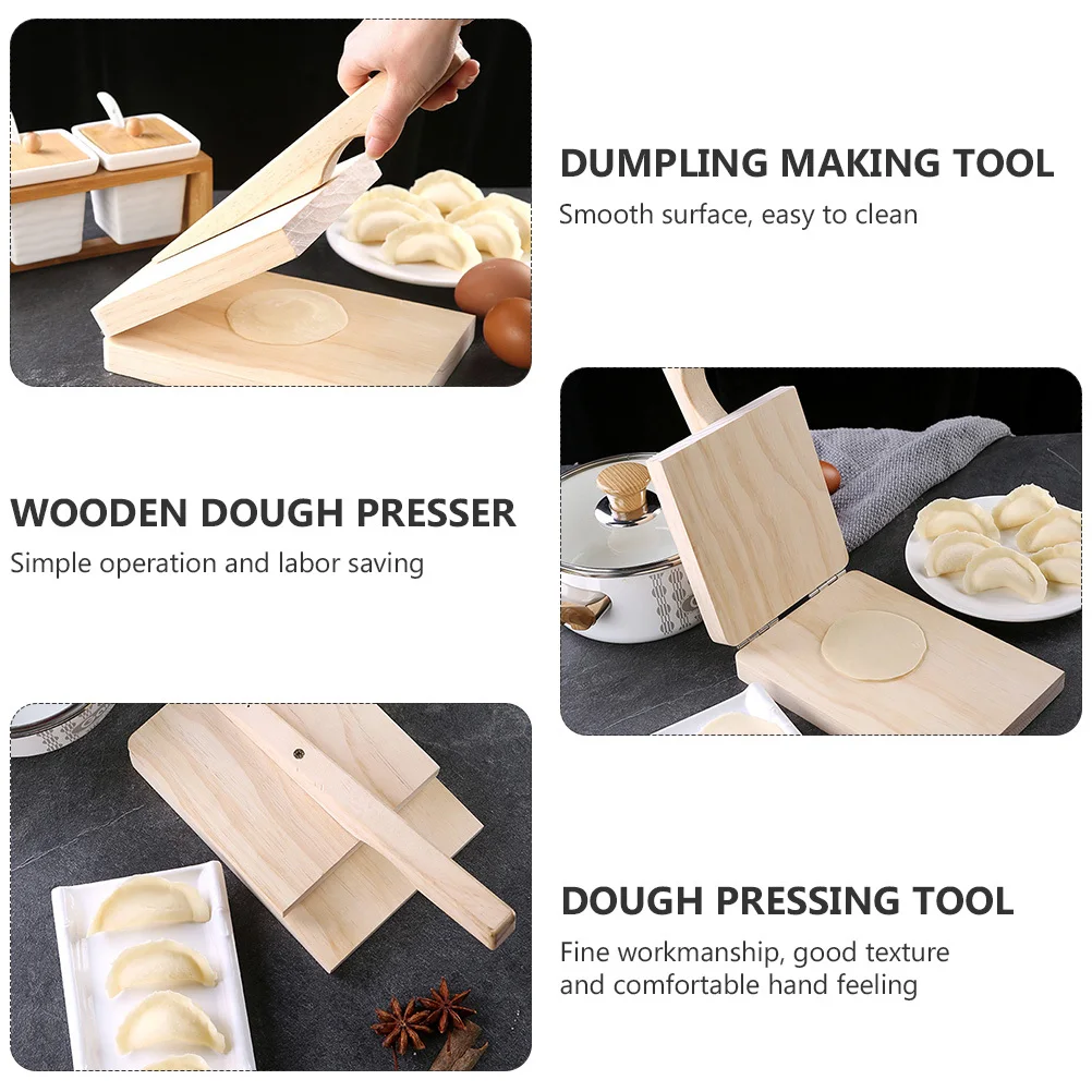 1Pcs Dough Presser Wooden Dumpling Skin Pressing Tool Food Grade Safe Dumpling Maker Kitchen Gadget Wooden Dough Presser
1Pcs Dough Presser Wooden Dumpling Skin Pressing Tool Food Grade Safe Dumpling Maker Kitchen Gadget Wooden Dough Presser
