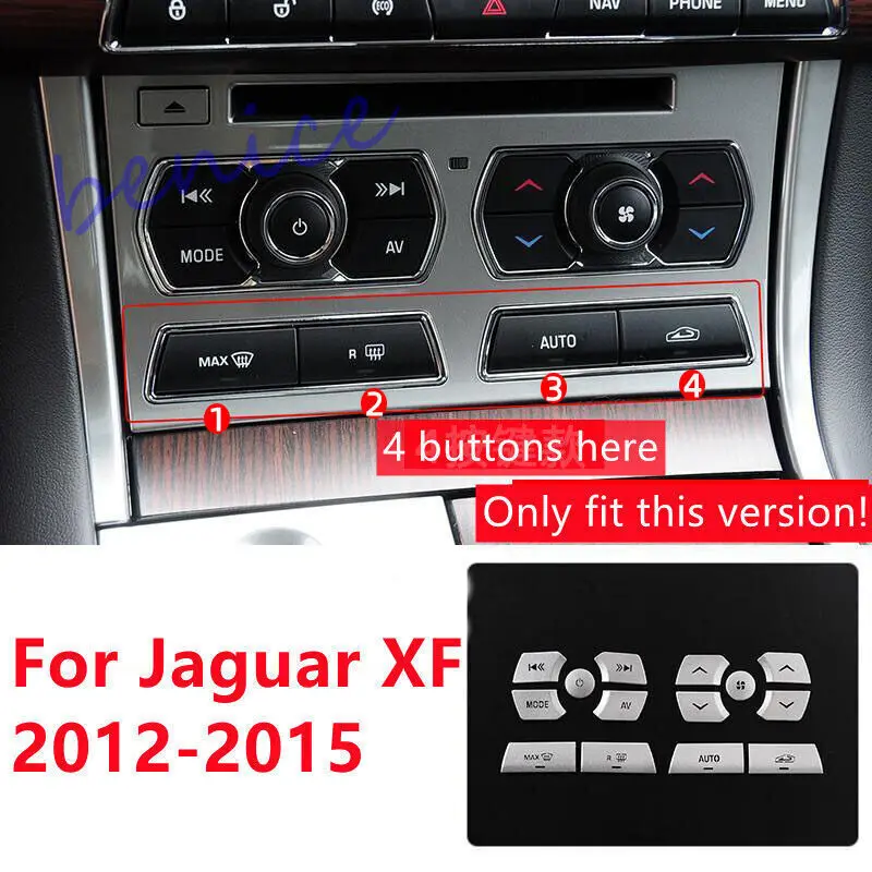 14X алюминиевая серебряная наклейка на кнопку кондиционера для Jaguar XF 2012-2015
14X алюминиевая серебряная наклейка на кнопку кондиционера для Jaguar XF 2012-2015
