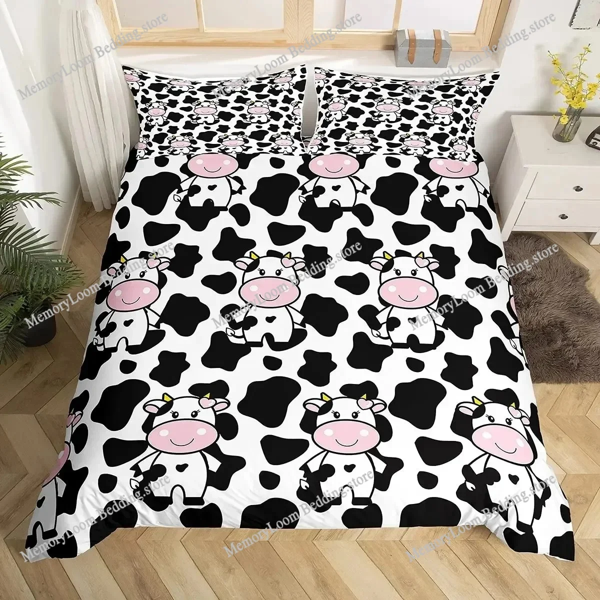 Milk Cow Pattern Bedding Set King Queen Animals Theme Comforter Cover Chocolate Brown Duvet Cover Cute Kawaii Cattle Quilt Cover
Milk Cow Pattern Bedding Set King Queen Animals Theme Comforter Cover Chocolate Brown Duvet Cover Cute Kawaii Cattle Quilt Cover