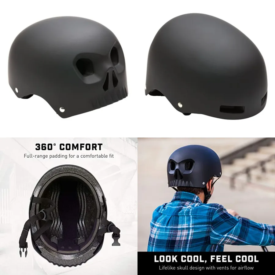Street Hardshell Skull Bike Helmet, Multi Sport, Multiple Colors
Street Hardshell Skull Bike Helmet, Multi Sport, Multiple Colors