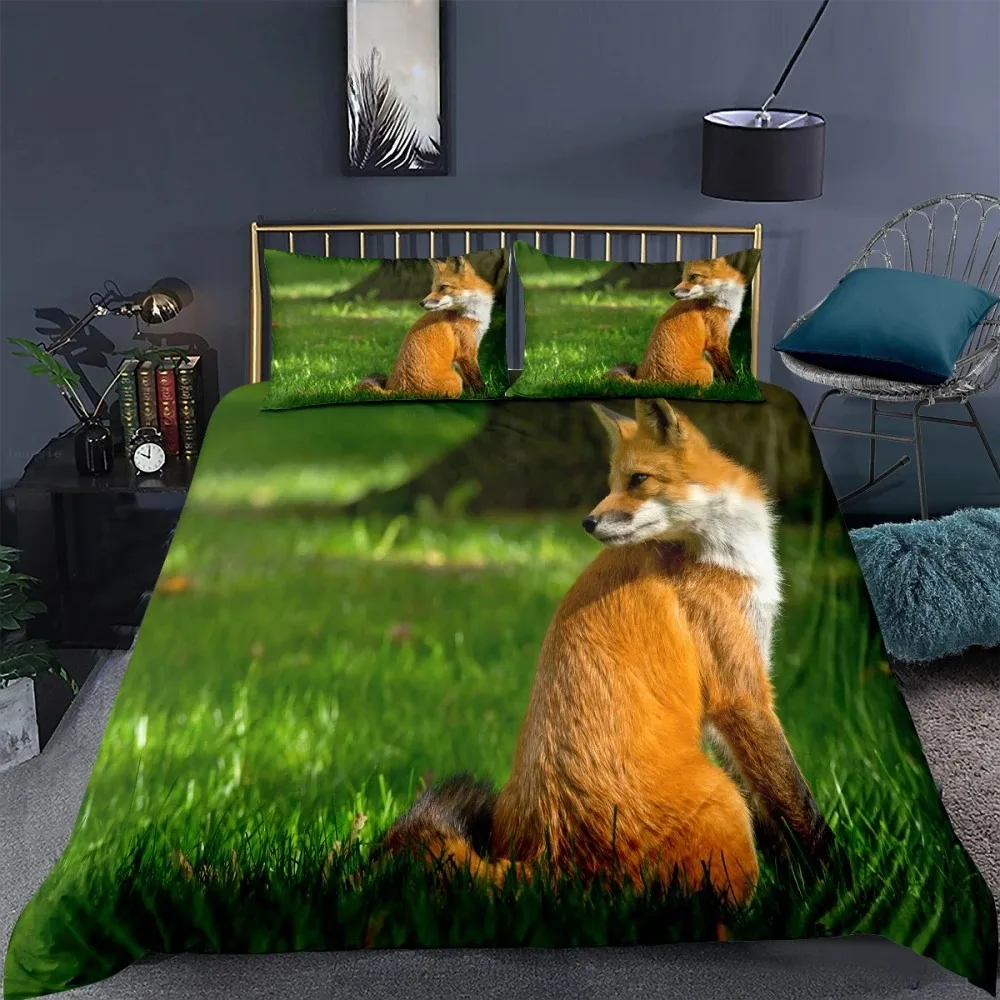 Animal Fox Bedding Set King Queen Size 3D Lovely Orange Fennec Fox Duvet Cover For Kids Teens Adults Bedroom Decor Quilt Cover
Animal Fox Bedding Set King Queen Size 3D Lovely Orange Fennec Fox Duvet Cover For Kids Teens Adults Bedroom Decor Quilt Cover