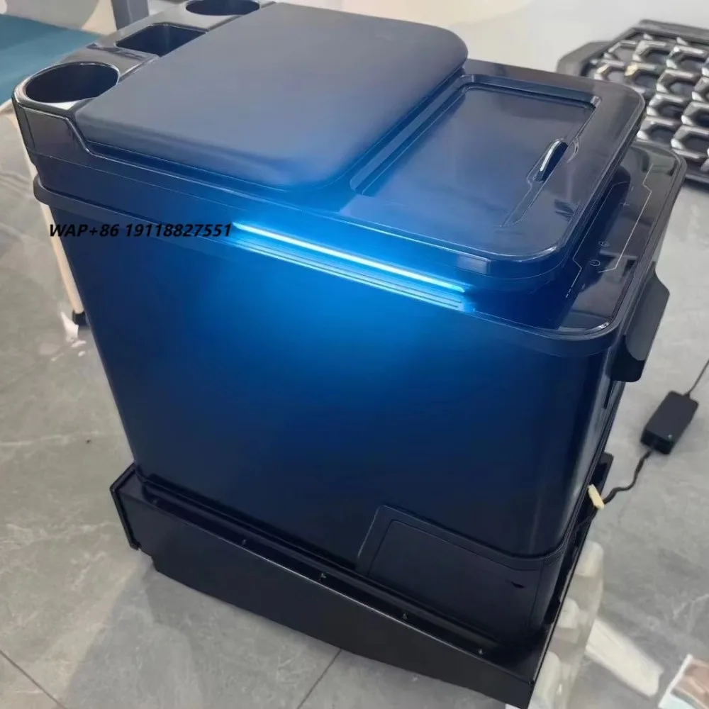 Refrigerated Center Console with Compressor for Sprinter Features Cup Holders & LED Ambient Light
Refrigerated Center Console with Compressor for Sprinter Features Cup Holders & LED Ambient Light