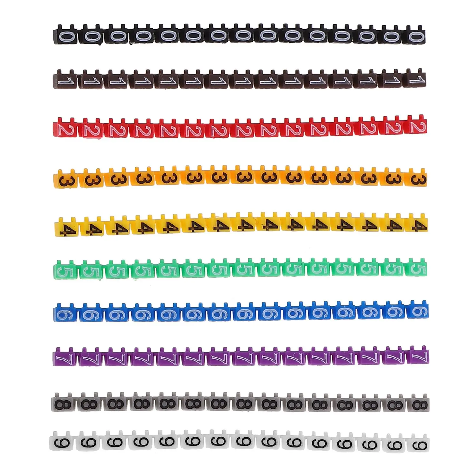 150 Pcs Number Tube Marker Cable Tie Labels for Wire Identification Multicolor Clip on Markers Electrical Wire Labels
150 Pcs Number Tube Marker Cable Tie Labels for Wire Identification Multicolor Clip on Markers Electrical Wire Labels