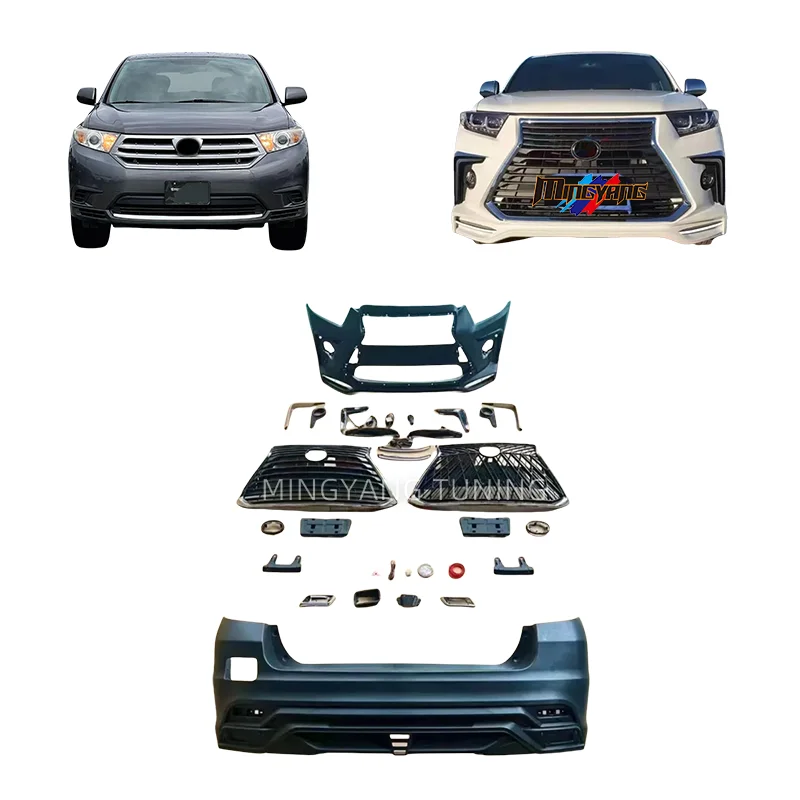 ZAIQU Jiuzhou Auto New Arrival Bumper Tuning LX Facelift Car Bumpers for Highlander 2012-2014 Body Kit
ZAIQU Jiuzhou Auto New Arrival Bumper Tuning LX Facelift Car Bumpers for Highlander 2012-2014 Body Kit