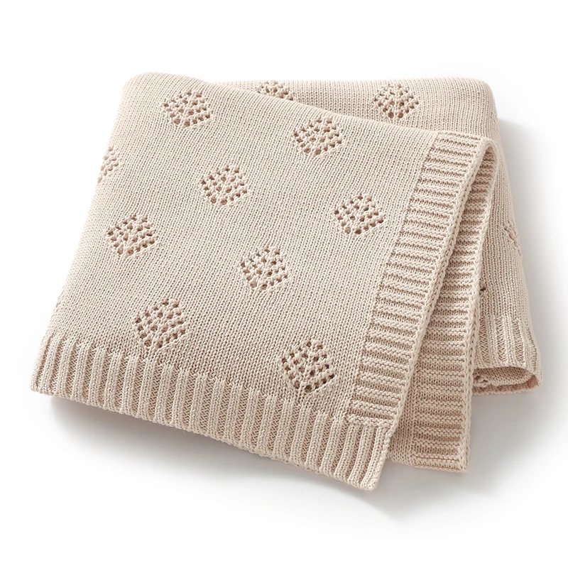 Baby Knitted Blankets Cotton 90*70cm Newborn Portable All Seasons Stroller Bedding Sleeping Swaddle Wrap Accessories Solid Color
Baby Knitted Blankets Cotton 90*70cm Newborn Portable All Seasons Stroller Bedding Sleeping Swaddle Wrap Accessories Solid Color