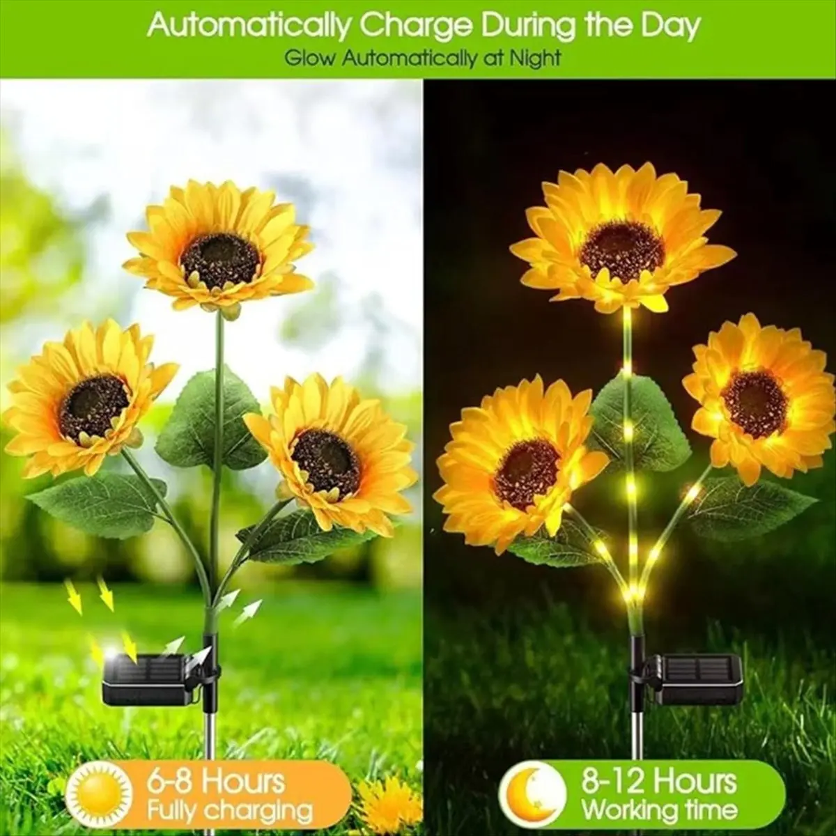 *ABKM 2 шт. солнечные светодиодные садовые фонари с подсолнухом, солнечные подсолнухи, уличные водонепроницаемые декоративные светильники с автоматическим включением/выключением для сада
*ABKM 2 шт. солнечные светодиодные садовые фонари с подсолнухом, солнечные подсолнухи, уличные водонепроницаемые декоративные светильники с автоматическим включением/выключением для сада