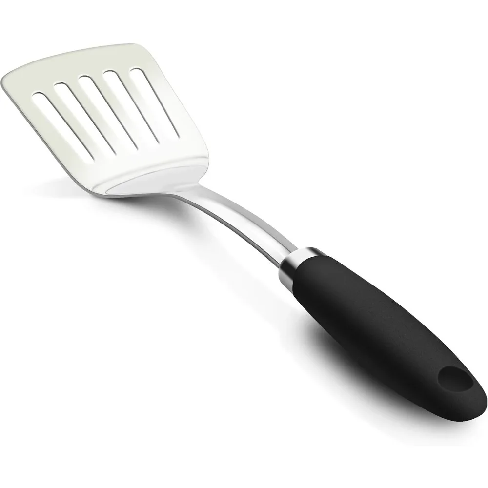 Brushed Slotted Stainless Steel Turner, Non-Slip Spatula with Ergonomic Handle
Brushed Slotted Stainless Steel Turner, Non-Slip Spatula with Ergonomic Handle