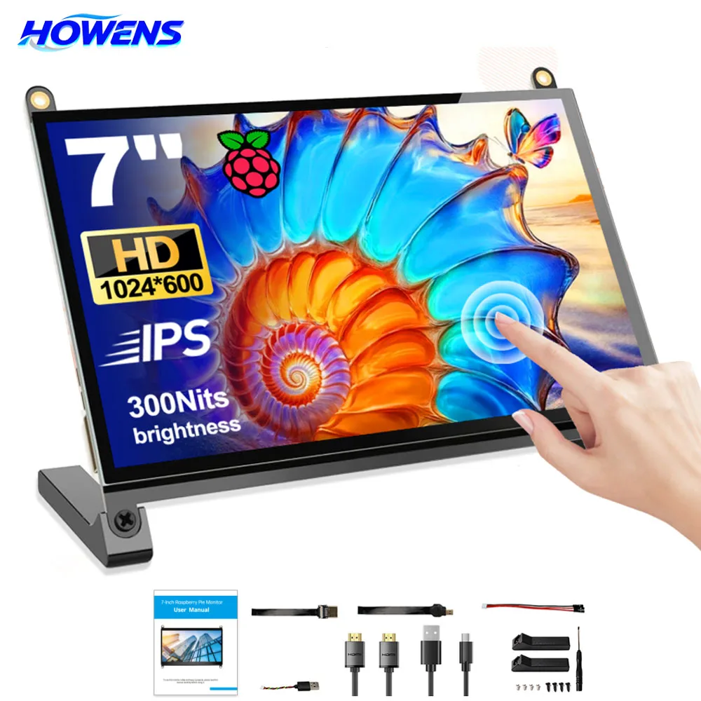 Портативный 7-дюймовый дисплей HOWENS с IPS-экраном 1024x600, HDMI, VGA, AV-входом для ПК, ноутбуков, камер, ТВ-приставок, RPI, LCD-устройств и игровых консолей
Портативный 7-дюймовый дисплей HOWENS с IPS-экраном 1024x600, HDMI, VGA, AV-входом для ПК, ноутбуков, камер, ТВ-приставок, RPI, LCD-устройств и игровых консолей