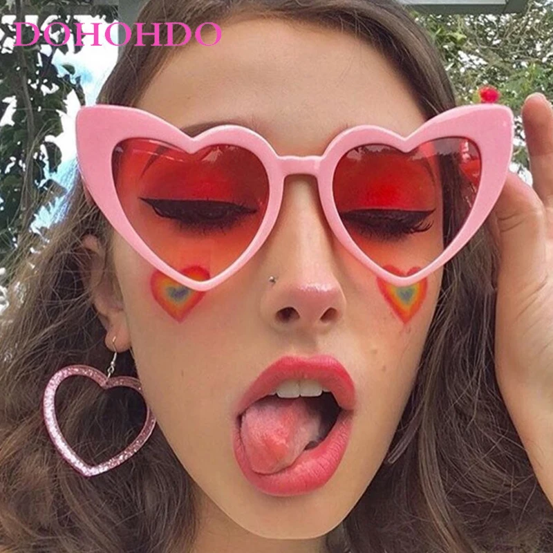Classic Personality Pink Heart Sunglasses For Women Men Vintage Shaped Sunglass Travel Party Eyewear Female UV400 Gafas De Sol
Classic Personality Pink Heart Sunglasses For Women Men Vintage Shaped Sunglass Travel Party Eyewear Female UV400 Gafas De Sol