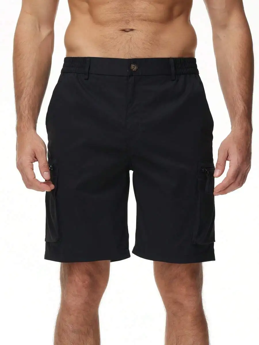 Mens Casual Cargo Shorts With Stretch Waist And 6 Pockets
Mens Casual Cargo Shorts With Stretch Waist And 6 Pockets