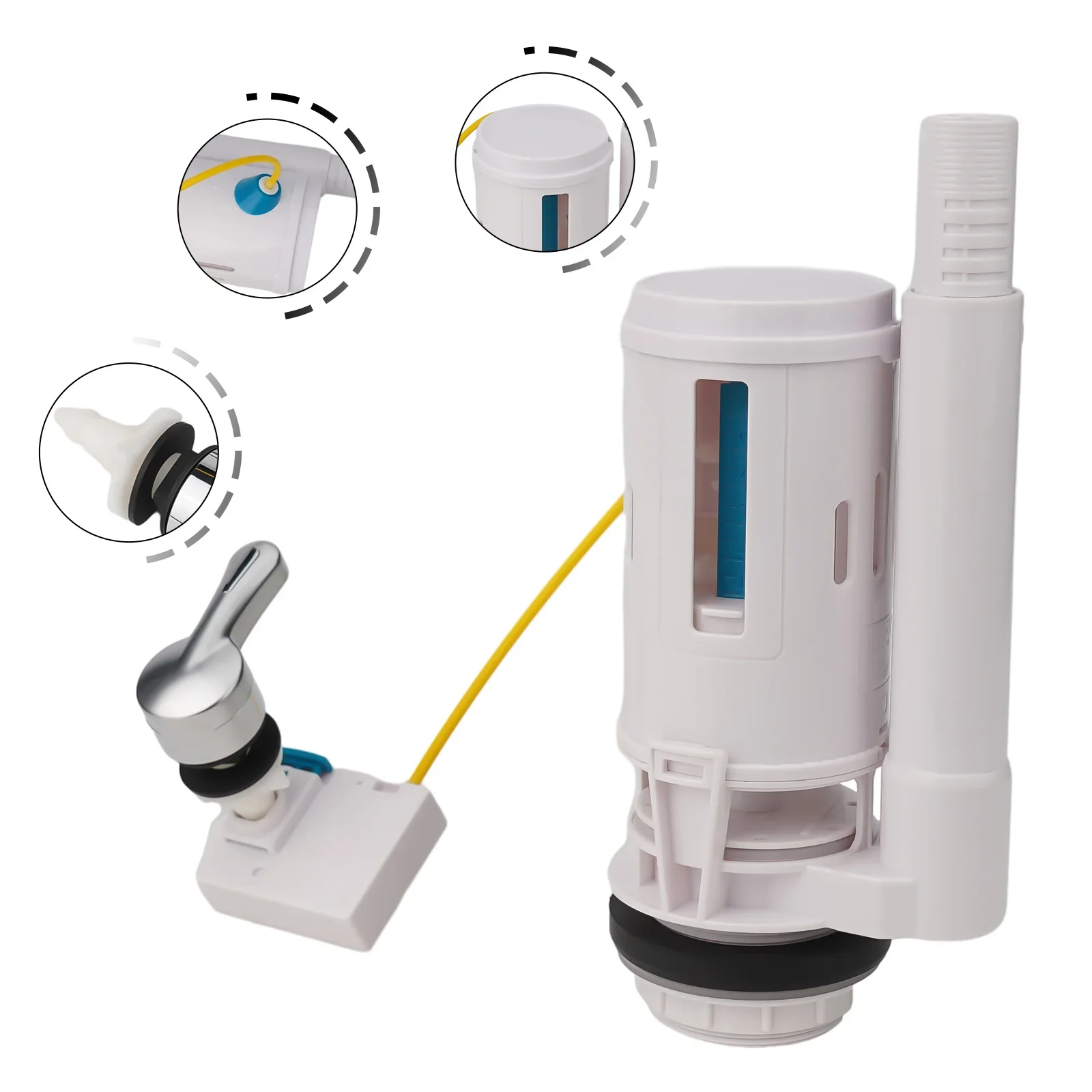 Control Dual Flush Valve Parts Plastic Bathroom Accessories Drain Valve Front Wrench Overflow Lever Toilet Tank High Quality
Control Dual Flush Valve Parts Plastic Bathroom Accessories Drain Valve Front Wrench Overflow Lever Toilet Tank High Quality