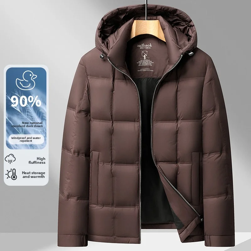 2025 Autumn/Winter New Men's Lightweight Hooded Down Jacket with Duck Down Content of 90% Thickened Warmthwaterproof Jacket
2025 Autumn/Winter New Men's Lightweight Hooded Down Jacket with Duck Down Content of 90% Thickened Warmthwaterproof Jacket