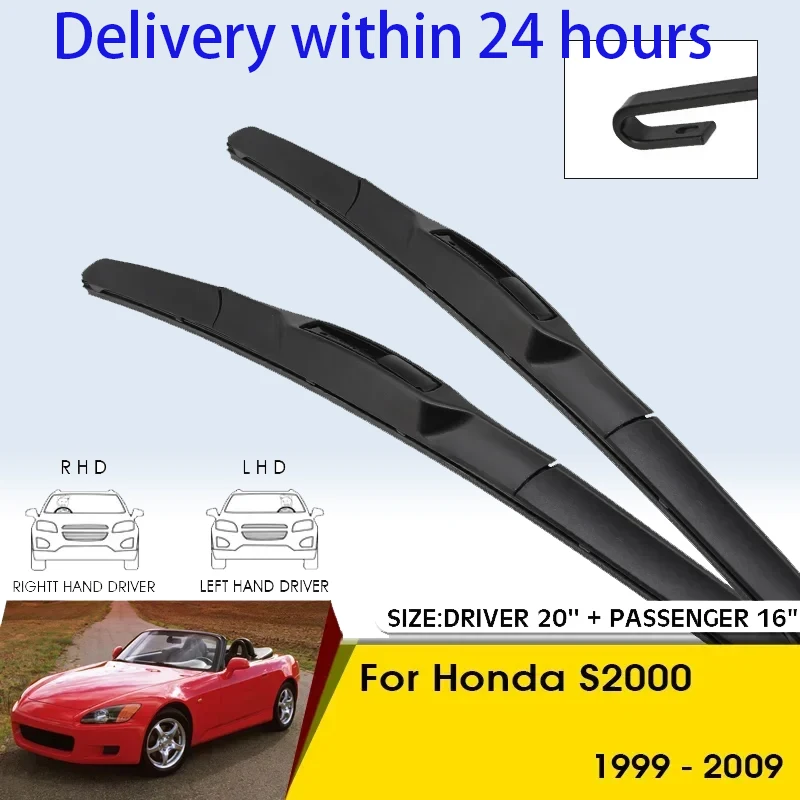 Car Wiper Blades For Honda S2000 1999-2009 Windshield Windscreen Front Window Blades 20"+16" Car Accessories
Car Wiper Blades For Honda S2000 1999-2009 Windshield Windscreen Front Window Blades 20"+16" Car Accessories