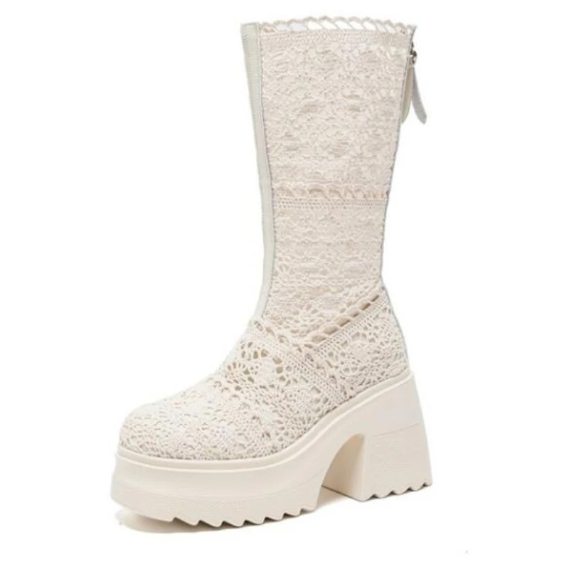 2026 New 10cm Summer Women High Boots Platform Shoes Fashion High Heels Female Non Slip Summer Platform Shoes Rubber Sole Boots
2026 New 10cm Summer Women High Boots Platform Shoes Fashion High Heels Female Non Slip Summer Platform Shoes Rubber Sole Boots