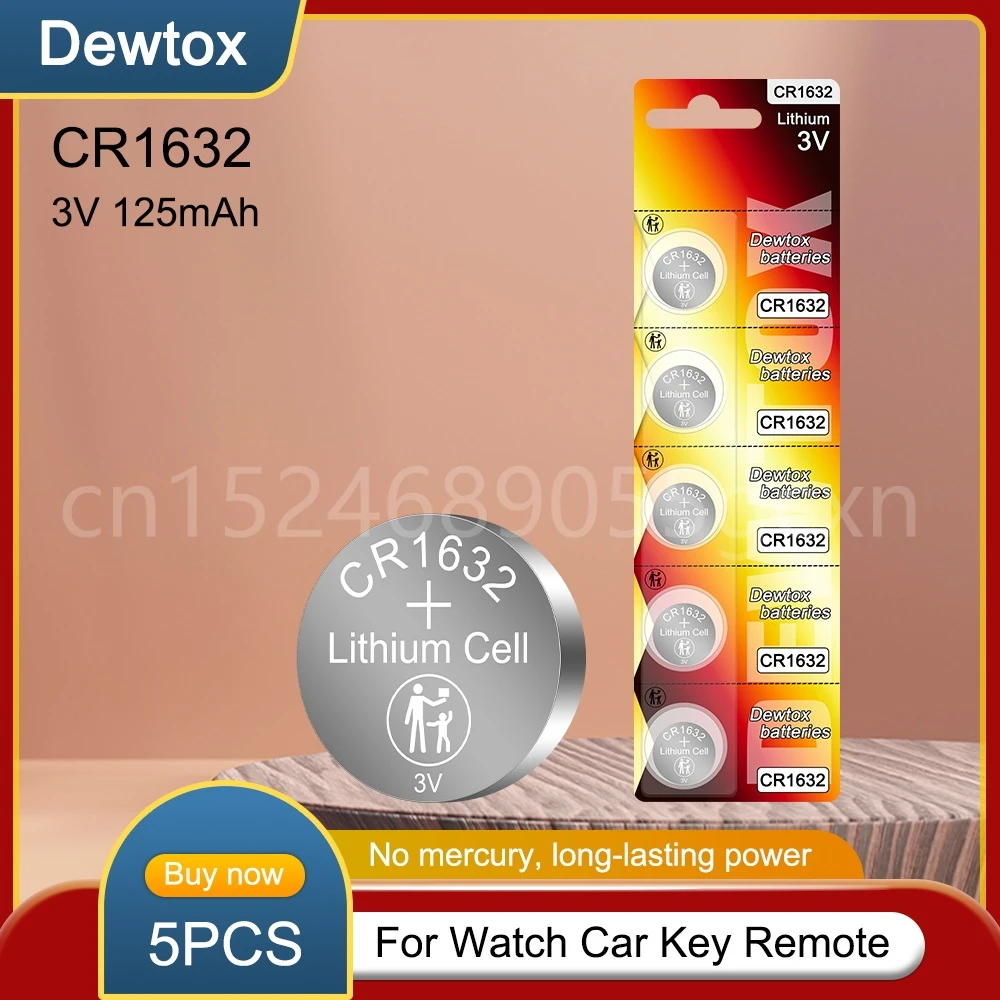 5 шт., Литиевые Батарейки 3 в 125 мАч CR1632, CR 1632 DL1632 BR1632 LM1632 ECR1632
5 шт., Литиевые Батарейки 3 в 125 мАч CR1632, CR 1632 DL1632 BR1632 LM1632 ECR1632