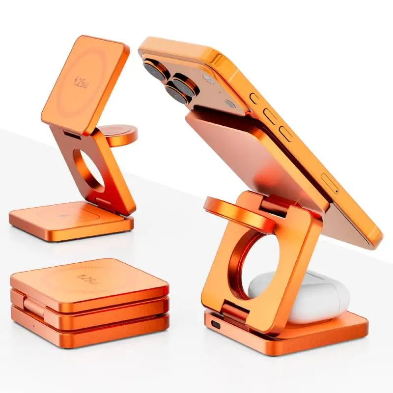 3 in 1 Qi2.2 25W Folding Wireless Charger For iPhone HUAWEI Samsung Portable Magnetic Wireless Phone Charging Station
3 in 1 Qi2.2 25W Folding Wireless Charger For iPhone HUAWEI Samsung Portable Magnetic Wireless Phone Charging Station
