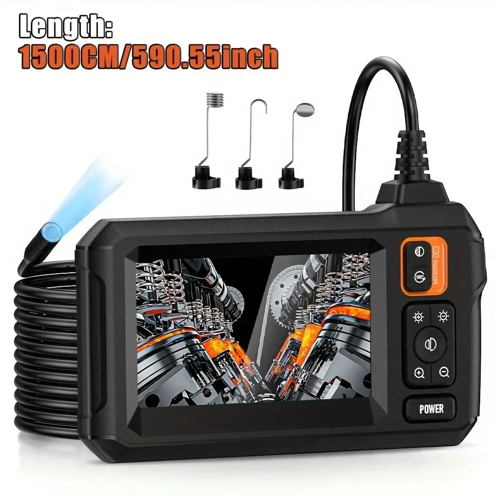 Inch HD 1080p Pipe Inspection Camera, Flexible Borescope With 8 LED Lights,, Battery USB Powered, 2000mAh Rechargeable Lithium,
Inch HD 1080p Pipe Inspection Camera, Flexible Borescope With 8 LED Lights,, Battery USB Powered, 2000mAh Rechargeable Lithium,