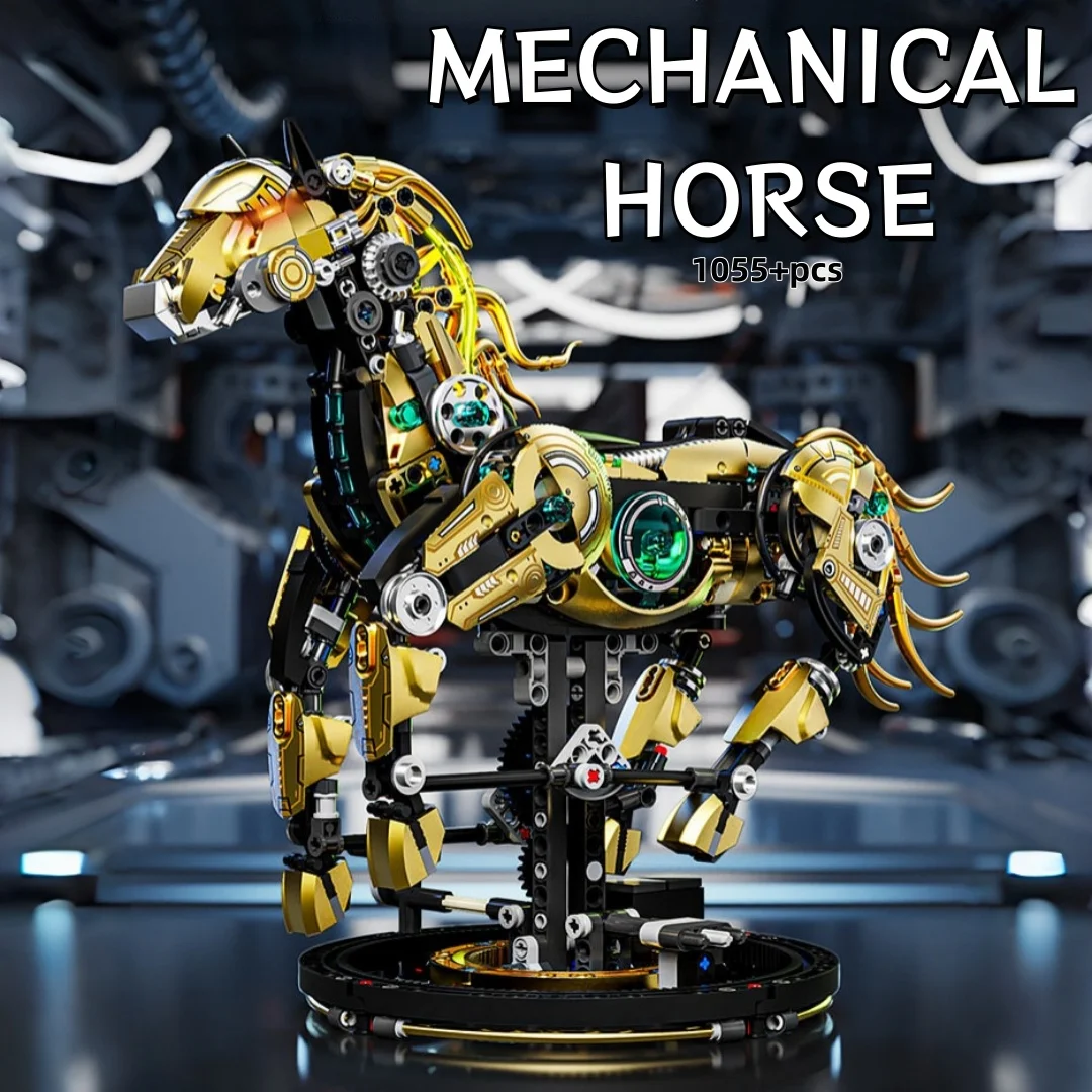 Creative Mechanical Horse DIY Building Blocks MOC Model Creative Technic Blocks STEM Educational Toy Set Adult Children Gift
Creative Mechanical Horse DIY Building Blocks MOC Model Creative Technic Blocks STEM Educational Toy Set Adult Children Gift