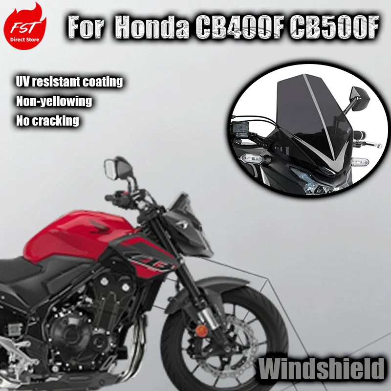 Для Honda CB400F и CB500F, модифицированных с увеличенным ветровым стеклом и защитой груди.
Для Honda CB400F и CB500F, модифицированных с увеличенным ветровым стеклом и защитой груди.