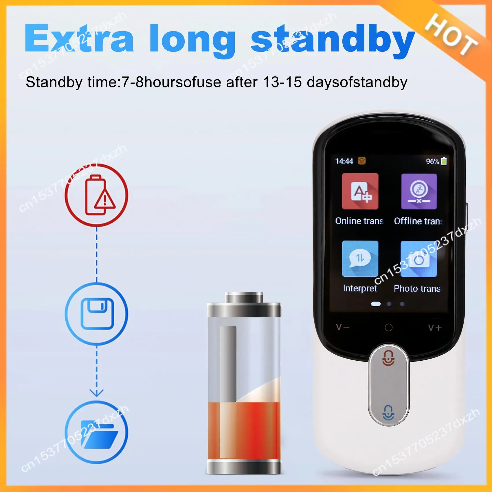 A43M F4A Intelligent Voice Translator Offline Translator Multi-Language Simultaneous Translation Pen
A43M F4A Intelligent Voice Translator Offline Translator Multi-Language Simultaneous Translation Pen