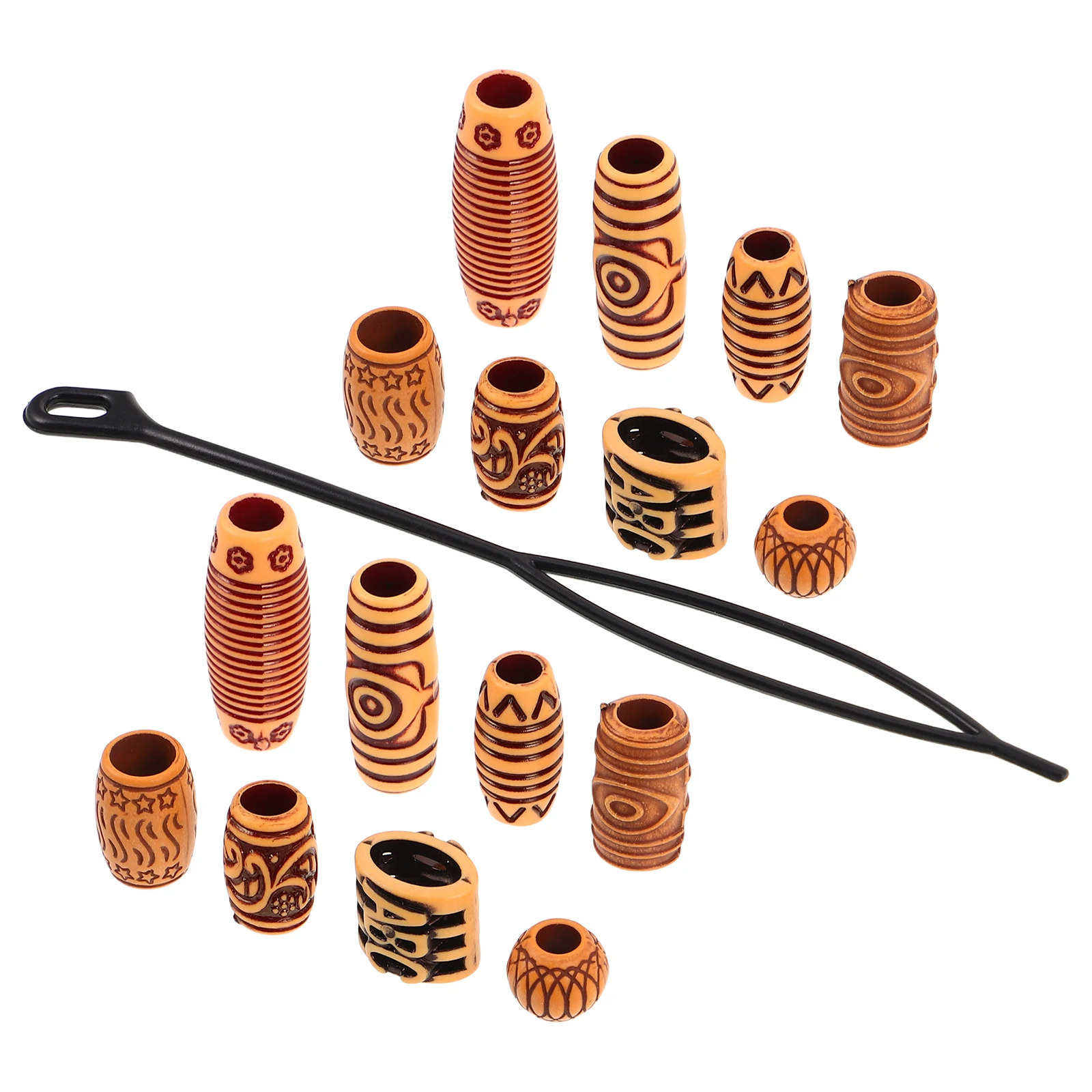 40pcs Hair Accessories Braid Fasteners Big Beads Wood Dirty Beard for Men Women Dreadlocks Braids Hairstyle Decor Plastic DIY
40pcs Hair Accessories Braid Fasteners Big Beads Wood Dirty Beard for Men Women Dreadlocks Braids Hairstyle Decor Plastic DIY
