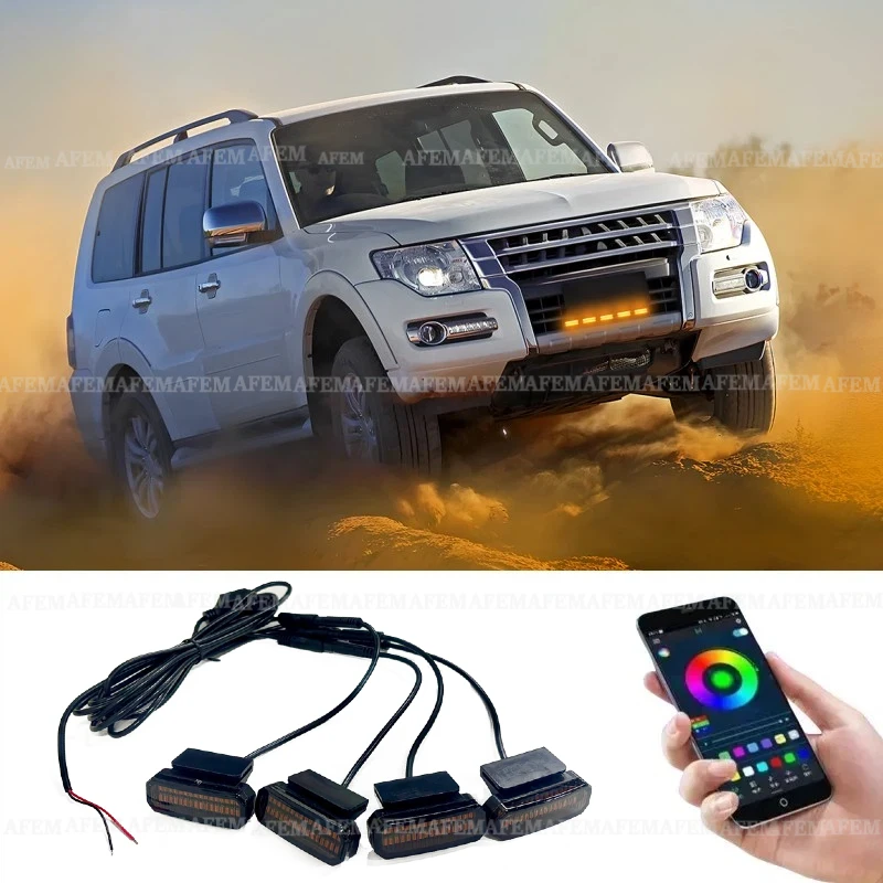 LED Front Grille Light For Mitsubishi lancer L200 pajero Car Daytime Running Light Wheel Eyebrow Lamp For Pickup Offroad 12V
LED Front Grille Light For Mitsubishi lancer L200 pajero Car Daytime Running Light Wheel Eyebrow Lamp For Pickup Offroad 12V