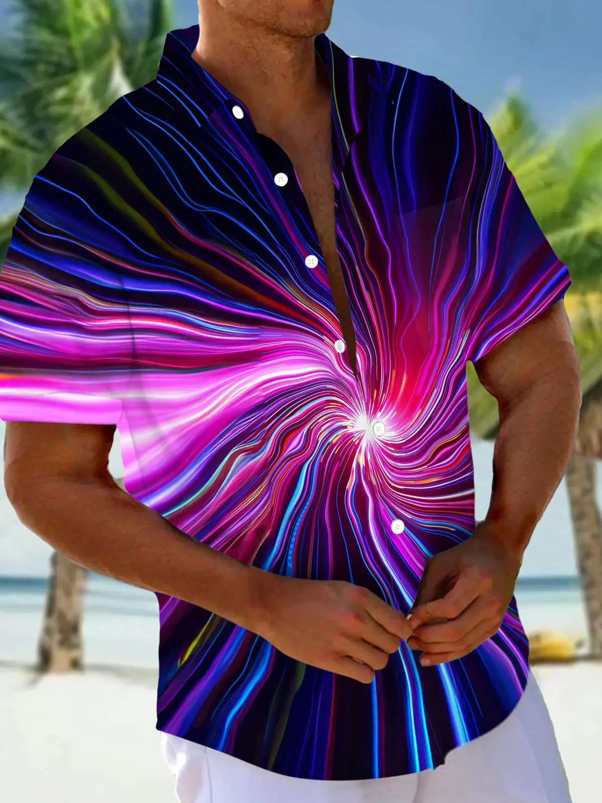 New Hawaii Spring/Summer Fashion Leisure Street Walk Tourist Beach Printed Full Open Short Sleeve Button Shirt, Quick Shipping
New Hawaii Spring/Summer Fashion Leisure Street Walk Tourist Beach Printed Full Open Short Sleeve Button Shirt, Quick Shipping