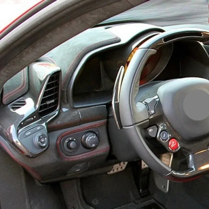 For Ferrari 458 Real Dry Carbon Fiber 2011-2016 Interior Decoration Steering Wheel Decorative Cover Modification Accessories
For Ferrari 458 Real Dry Carbon Fiber 2011-2016 Interior Decoration Steering Wheel Decorative Cover Modification Accessories