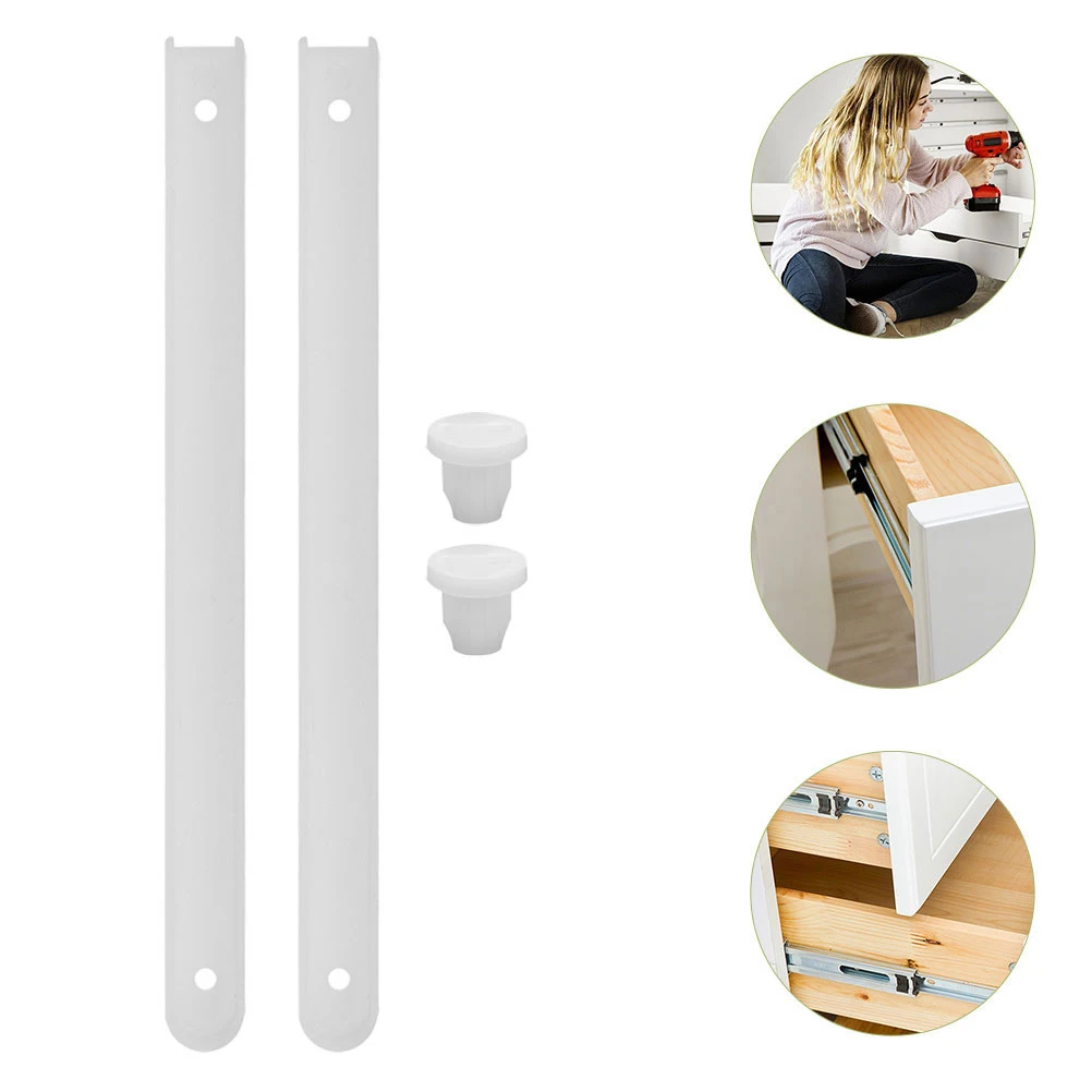 4 Sets Plastic Drawer Slides Smooth Heavy Duty Furniture Guide Rails Cabinet Undermount Sliding Tracks Replacement For Kitchen
4 Sets Plastic Drawer Slides Smooth Heavy Duty Furniture Guide Rails Cabinet Undermount Sliding Tracks Replacement For Kitchen