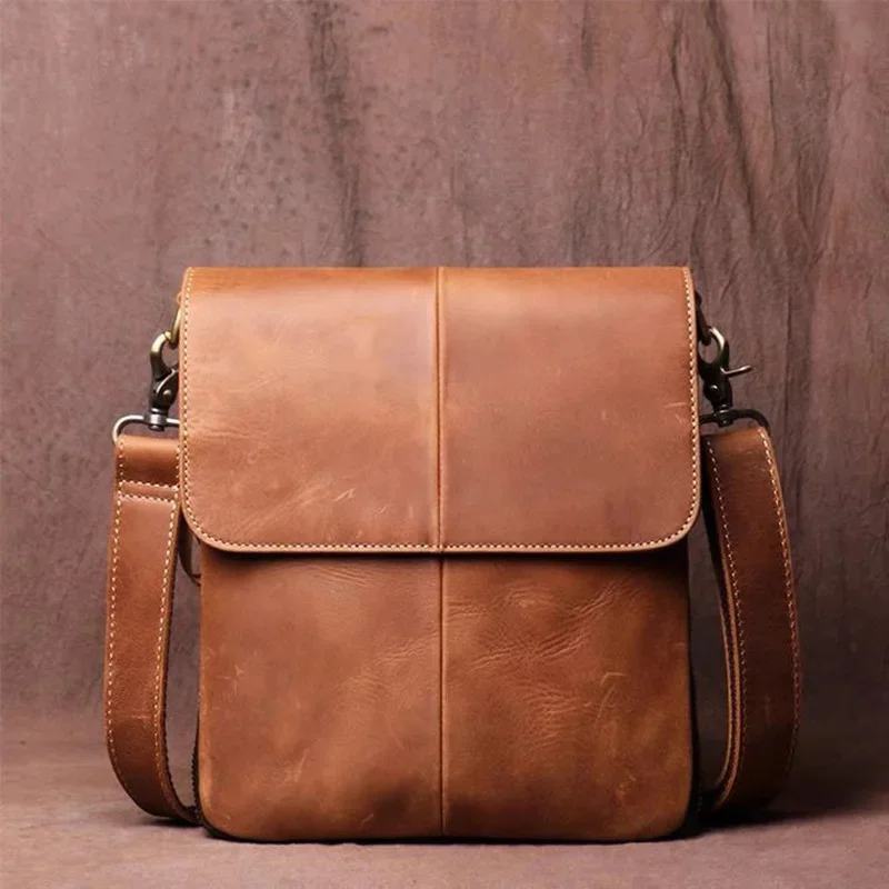 Expandable Men's Shoulder Genuine Leather Casual Man Phone Retro Brown New Luxury Design Crossbody Bag
Expandable Men's Shoulder Genuine Leather Casual Man Phone Retro Brown New Luxury Design Crossbody Bag