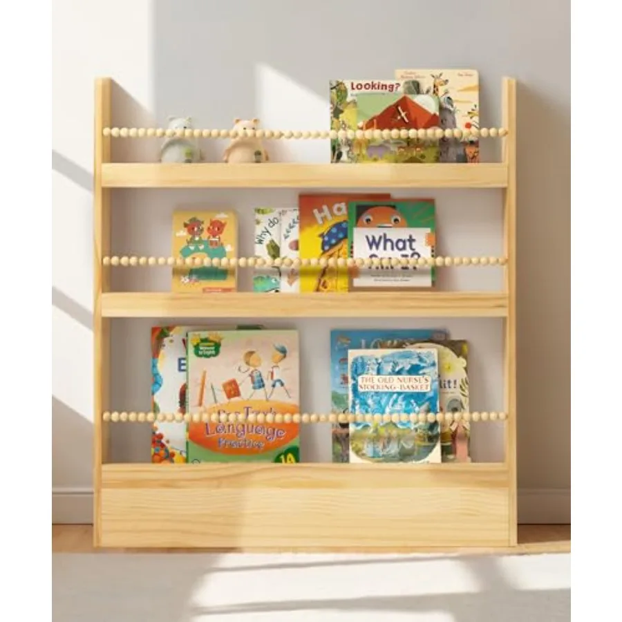 31.5 Inch Bookshelf Natural Wood Kid Book Shelf Wall Mount Organizer Shelves Hanging Bookcase Reading Nook Boho Decor for Room
31.5 Inch Bookshelf Natural Wood Kid Book Shelf Wall Mount Organizer Shelves Hanging Bookcase Reading Nook Boho Decor for Room