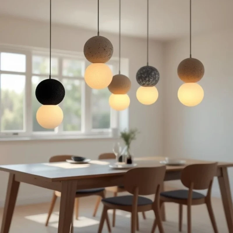 Modern minimalist cement terrazzo pendant light bedroom bedside lamp clothing store homestay dining table bar counter pendant li
Modern minimalist cement terrazzo pendant light bedroom bedside lamp clothing store homestay dining table bar counter pendant li