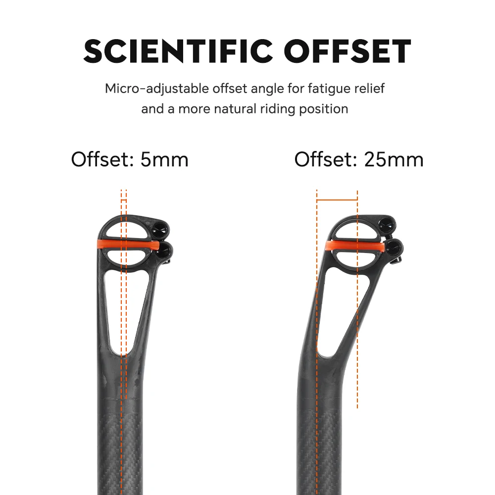 Ultralight Carbon Seatpost Bicycle Seatpost 27.2/30.9/31.6MM Offset 5MM Offset 25MM for MTB/Road Seat Tube Bicycle Part
Ultralight Carbon Seatpost Bicycle Seatpost 27.2/30.9/31.6MM Offset 5MM Offset 25MM for MTB/Road Seat Tube Bicycle Part