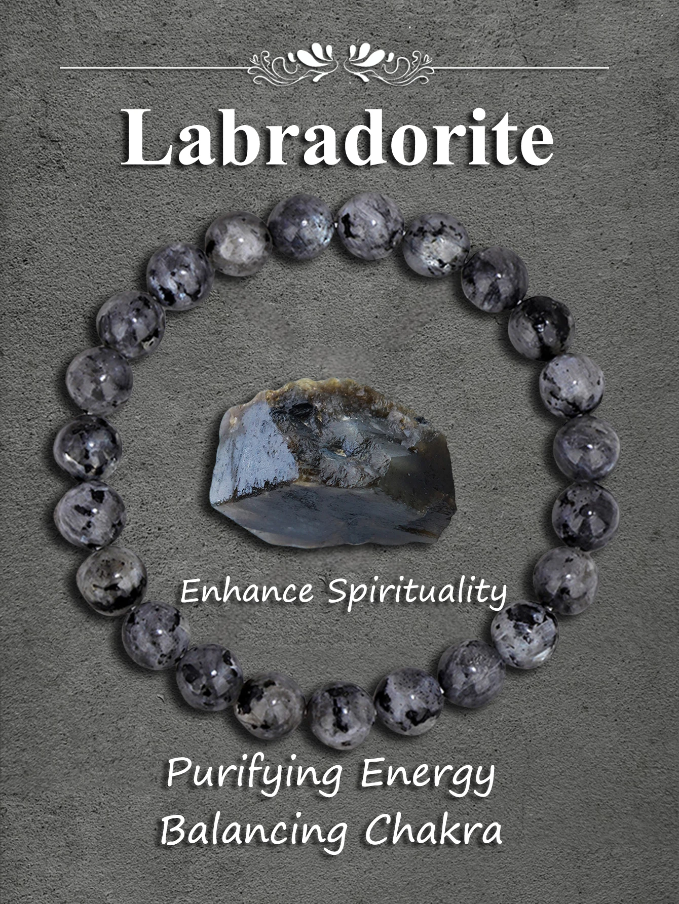 Natural Labradorite Stone Bead Bracelet for Calming Stress Relief Emotional Balance Positive Energy Spiritual Protection Jewelry
Natural Labradorite Stone Bead Bracelet for Calming Stress Relief Emotional Balance Positive Energy Spiritual Protection Jewelry