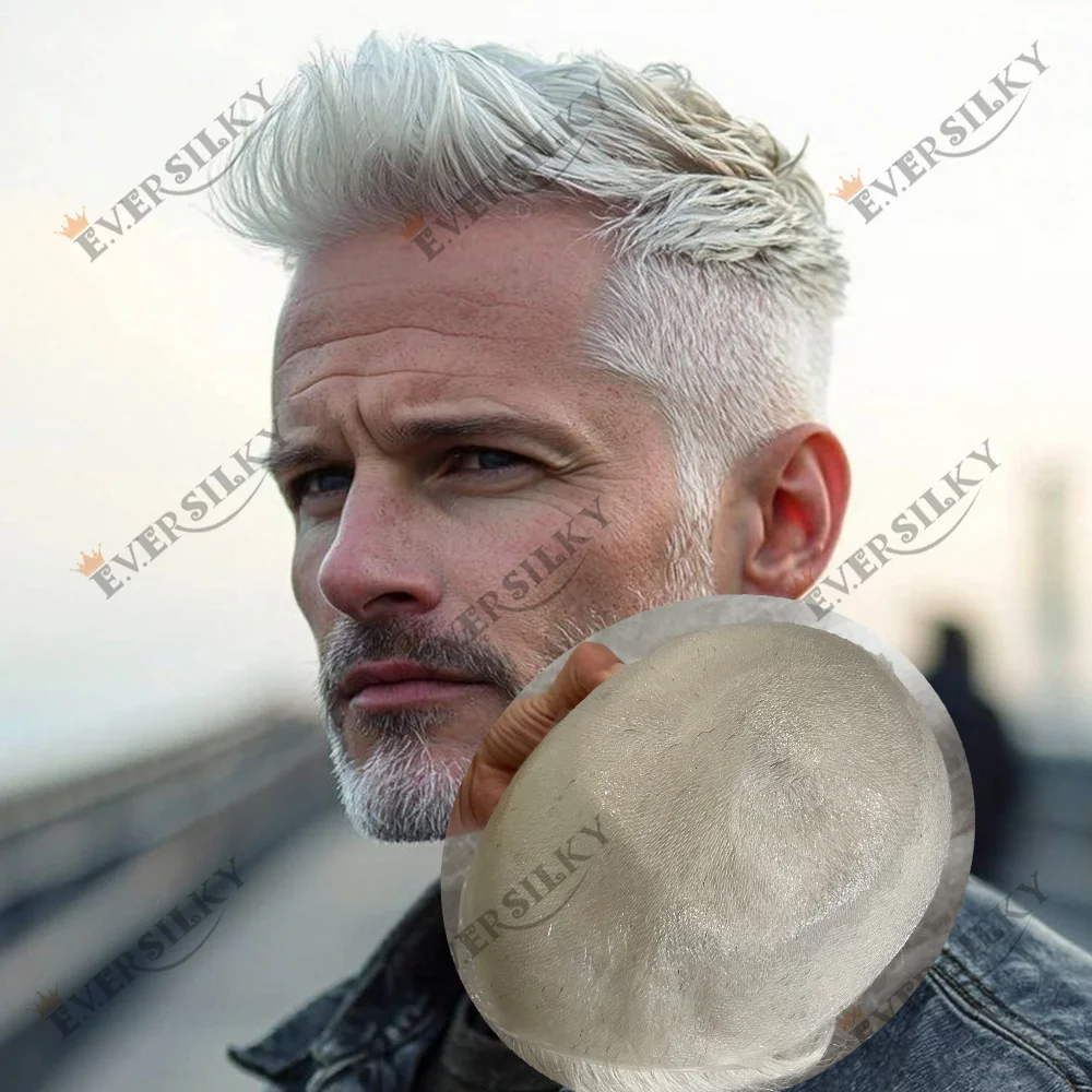 Light 80%Density 0.02mm Ultra Thin Skin White Grey 1B65 540# Silicon PU Super Natural Hairline Men Toupee Human Hair Prosthesis
Light 80%Density 0.02mm Ultra Thin Skin White Grey 1B65 540# Silicon PU Super Natural Hairline Men Toupee Human Hair Prosthesis