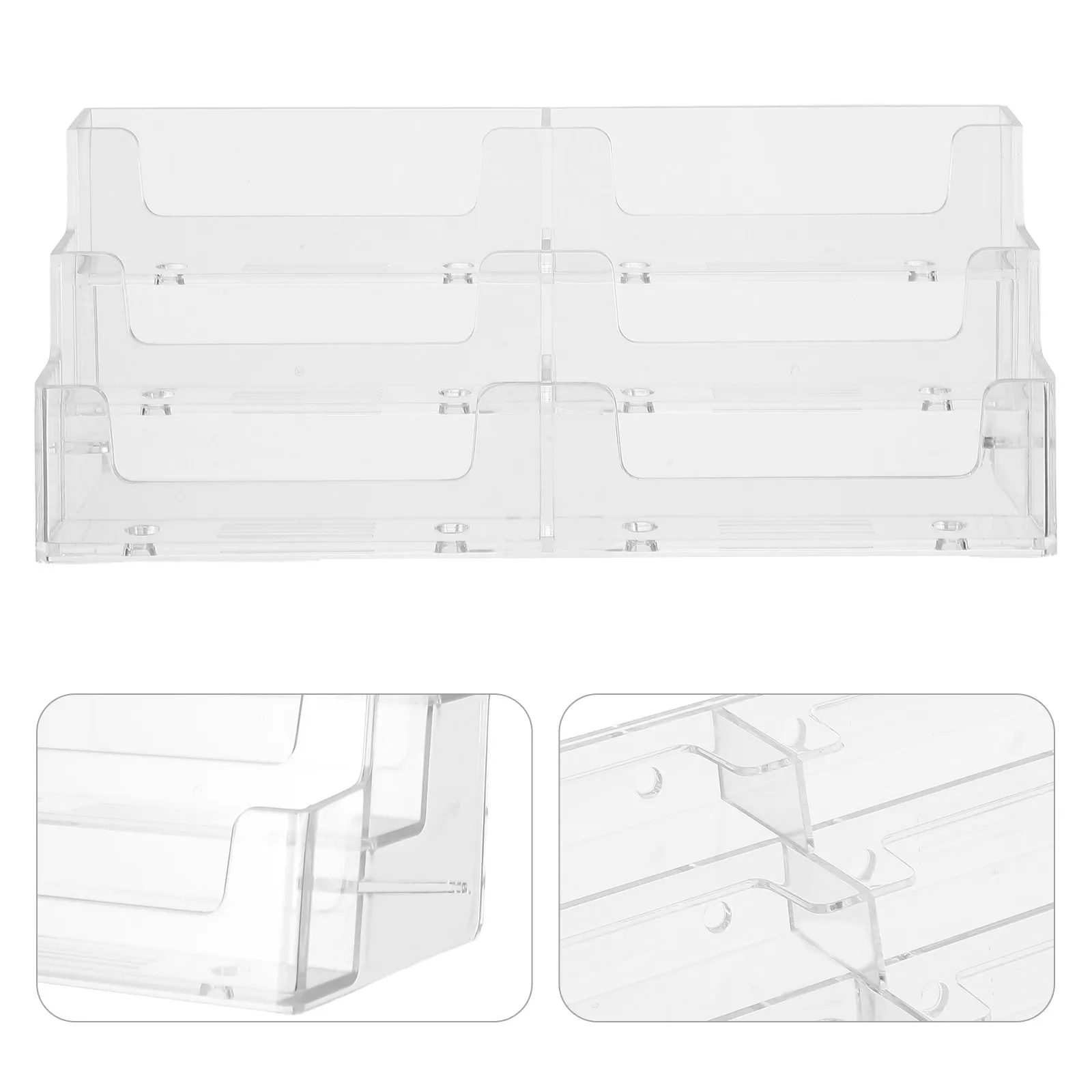 Plastic Transparent Business Card Holder Multiple Slots Horizontal Display Stand for Desk Office Reception Professional Card
Plastic Transparent Business Card Holder Multiple Slots Horizontal Display Stand for Desk Office Reception Professional Card